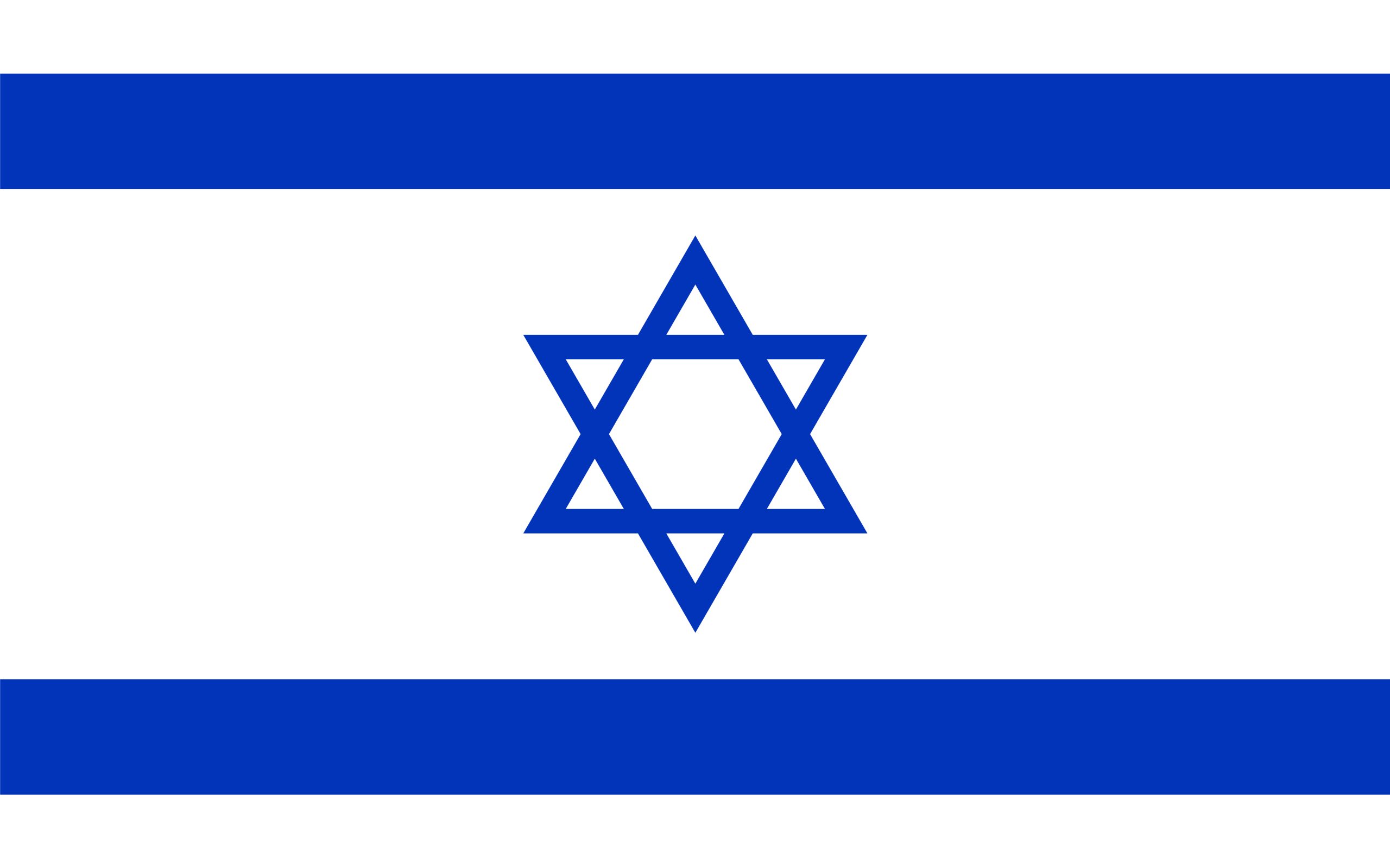 Graphic representation of Israel's national flag